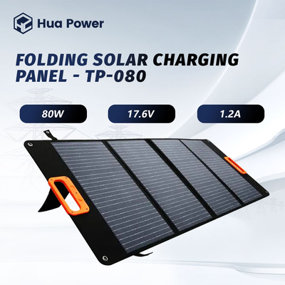 Portable Solar Panel 80W Klappsolarplatten 17,6V 1,2A für tragbare Kraftwerke
